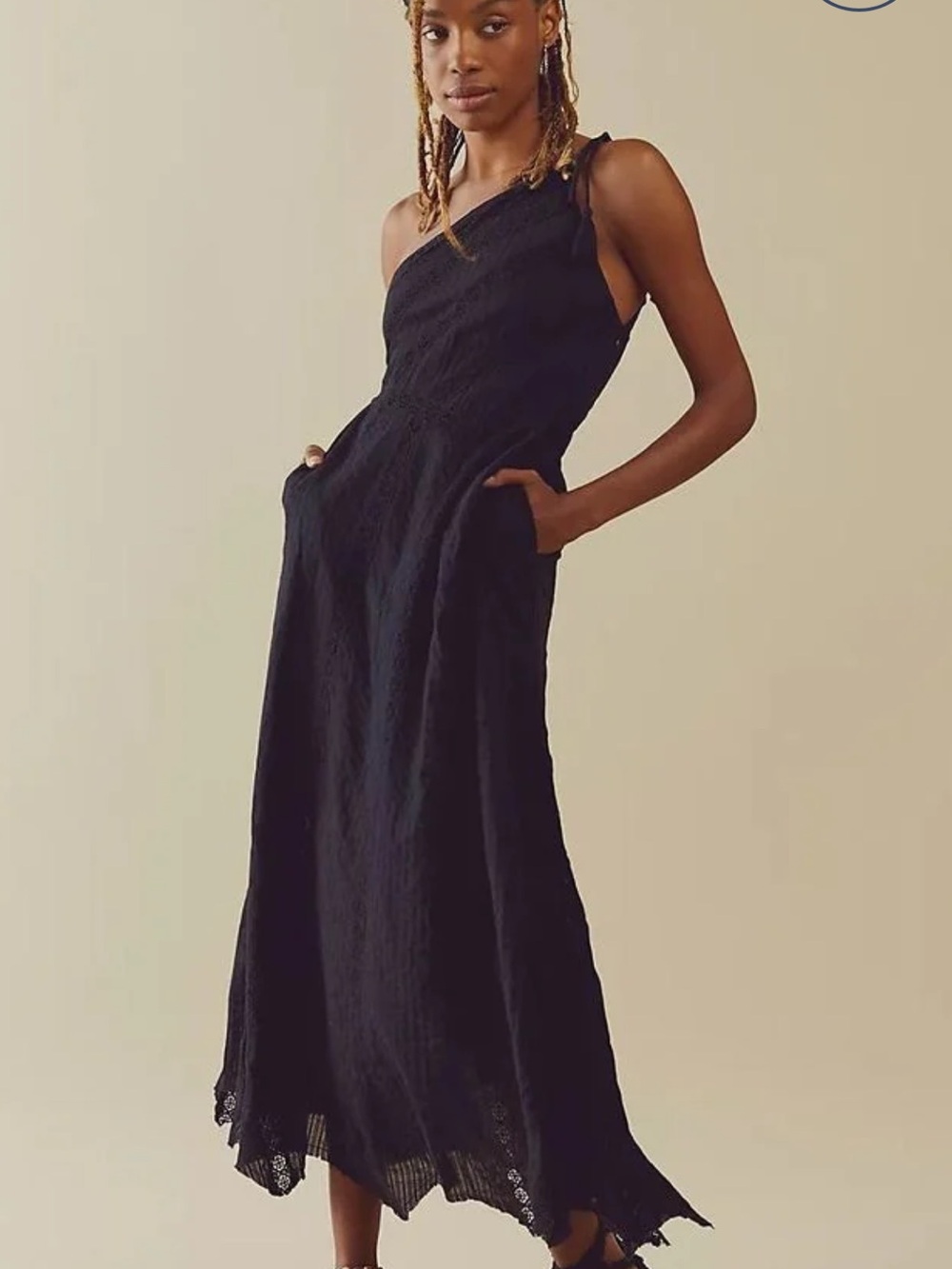 Free People Bella one shoulder maxi